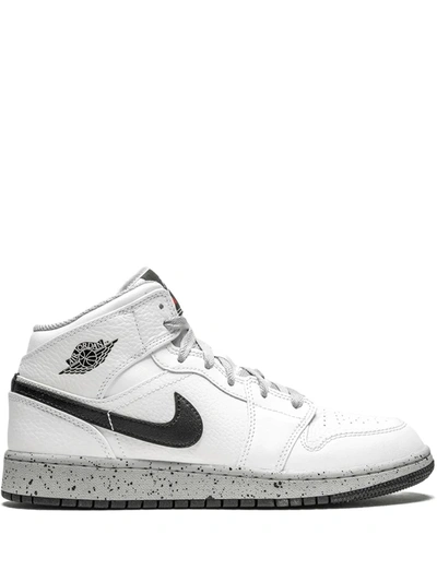 Jordan Kids' Air  1 Mid Sneakers In White