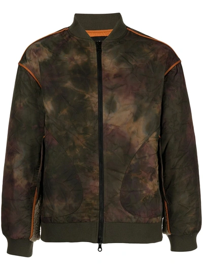 Mostly Heard Rarely Seen Camouflage-print Zipped Coat In Green