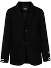Mostly Heard Rarely Seen Single-breasted Wool Jacket In Black