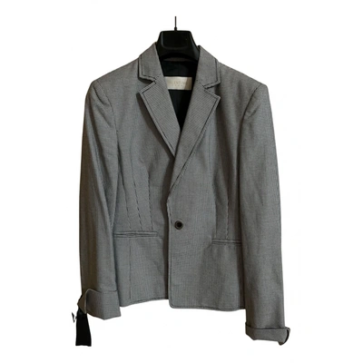 Pre-owned Valentino Suit Jacket In Grey