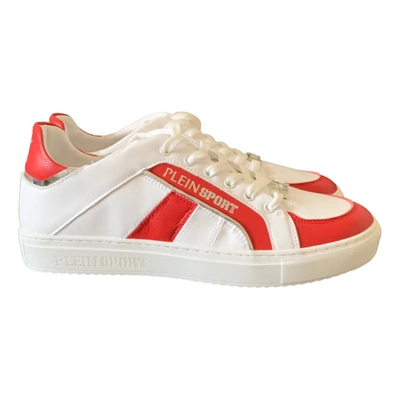 Pre-owned Plein Sport Low Trainers In White