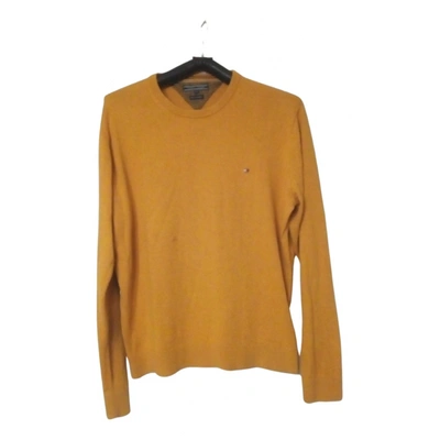 Pre-owned Tommy Hilfiger Cashmere Pull In Yellow