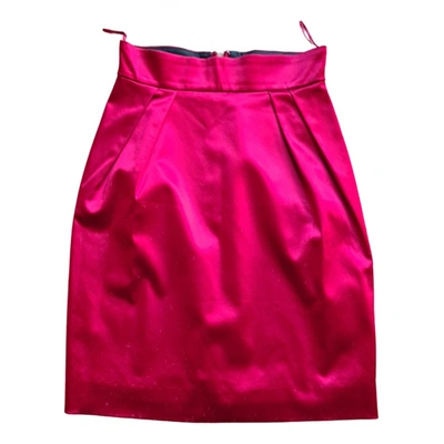 Pre-owned Philosophy Di Alberta Ferretti Mini Skirt In Red