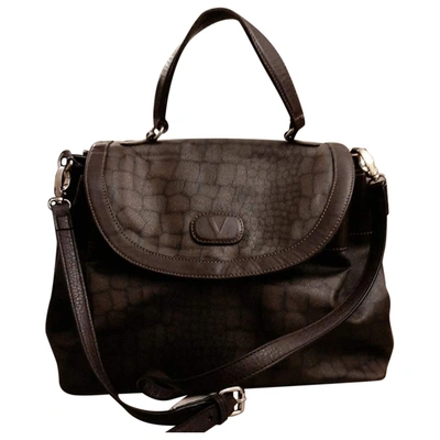 Pre-owned Valentino Garavani Leather Crossbody Bag In Brown