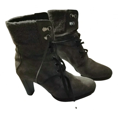 Pre-owned Moncler Ankle Boots In Black