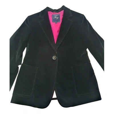Pre-owned Fay Short Vest In Black