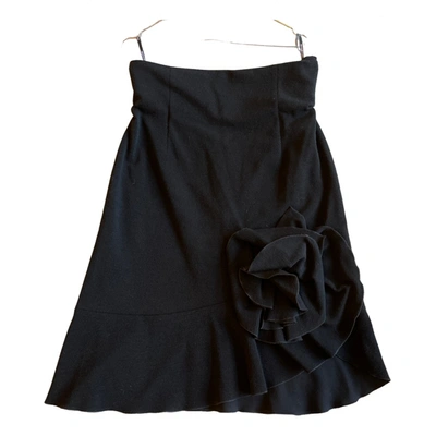 Pre-owned Sonia Rykiel Wool Skirt In Black