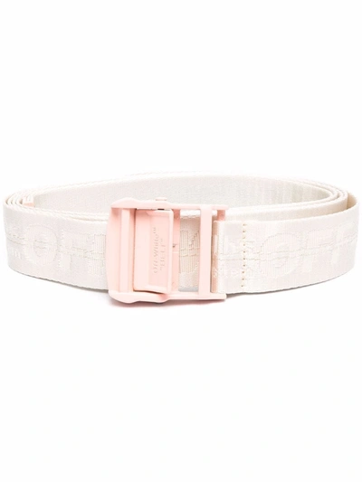 Off-white Mini Industrial Logo Belt In White