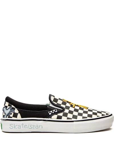 Vans X Skateistan Classic Slip-on Sneakers In Black