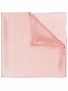 Ferragamo Gancini Hook Scarf With Shaded Effect In Pink