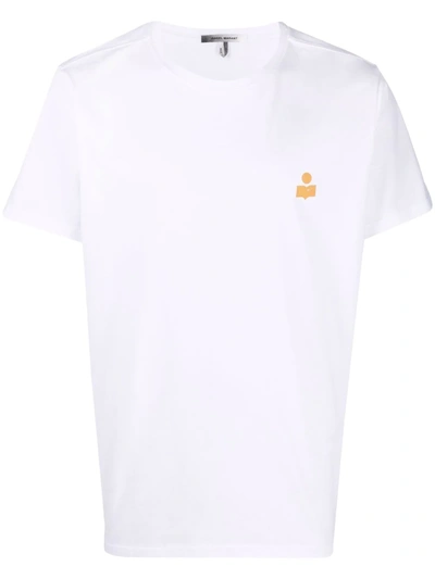 Isabel Marant Logo-print Organic Cotton T-shirt In White