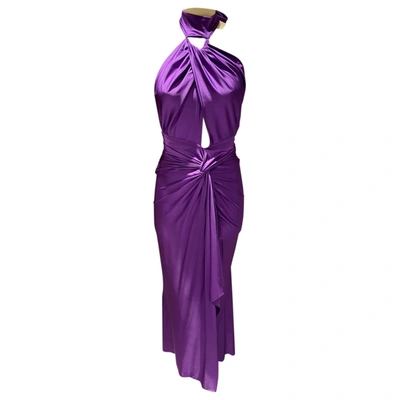 Pre-owned Alexandre Vauthier Maxi Dress In Purple ModeSens
