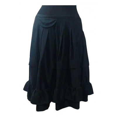 Pre-owned Baum Und Pferdgarten Silk Mid-length Skirt In Black