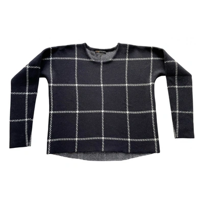 Pre-owned Maje Wool Jumper In Navy
