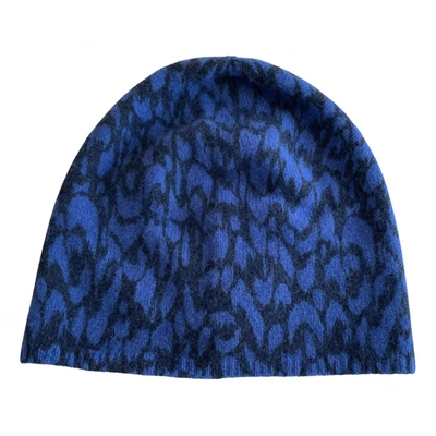 Pre-owned Marc By Marc Jacobs Wool Beanie In Blue