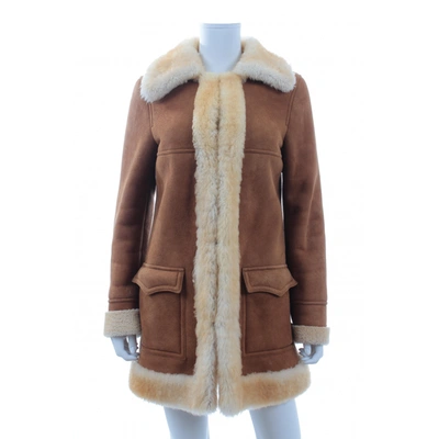 Pre-owned Saint Laurent Wool Coat In Brown