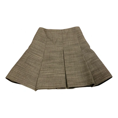 Pre-owned Balenciaga Wool Mid-length Skirt In Grey