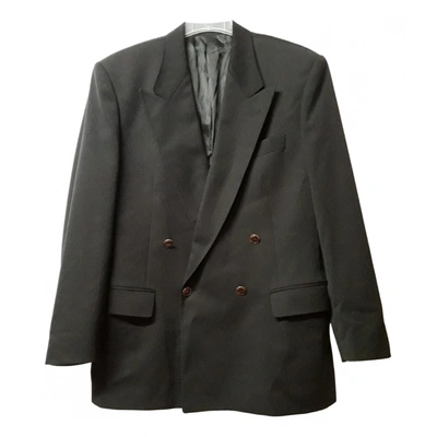 Pre-owned Pierre Cardin Wool Vest In Black