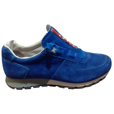 Pre-owned Prada Trainers In Blue
