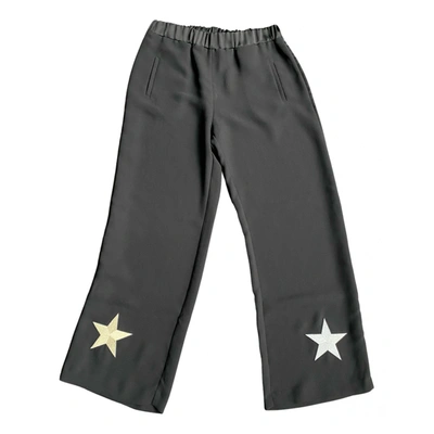 Pre-owned Shirtaporter Trousers In Black