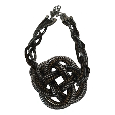 Pre-owned Adolfo Dominguez Necklace In Metallic