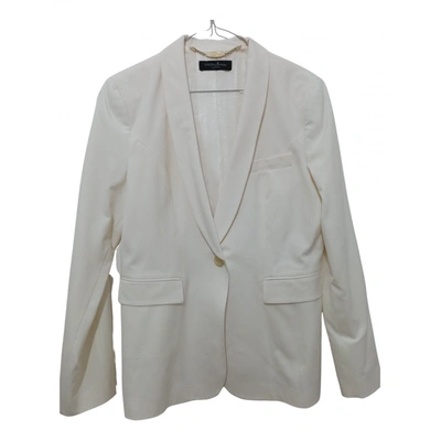 Pre-owned Guess Blazer In White