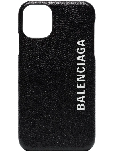 BALENCIAGA IPHONE 11 CSS CASH LOGO皮质手机壳