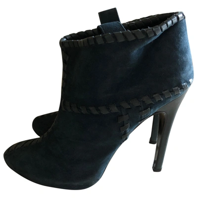 Pre-owned Rodolphe Menudier Ankle Boots In Blue