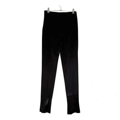 Pre-owned Giorgio Armani Slim Pants In Black