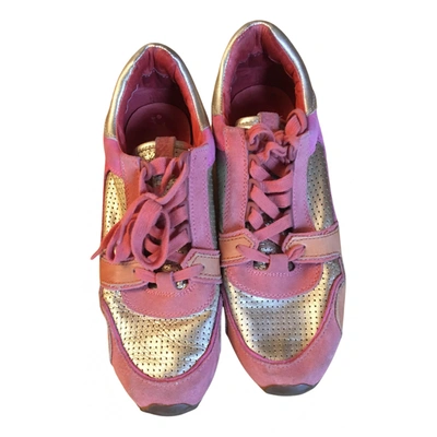 Pre-owned Ash Leather Trainers In Pink