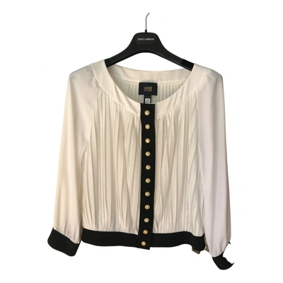 Pre-owned Roberto Cavalli Blouse In White