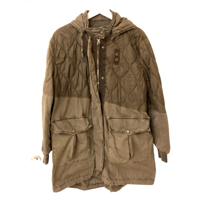 Pre-owned Blauer Parka In Green