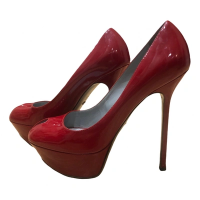 Pre-owned Sergio Rossi Patent Leather Heels In Red