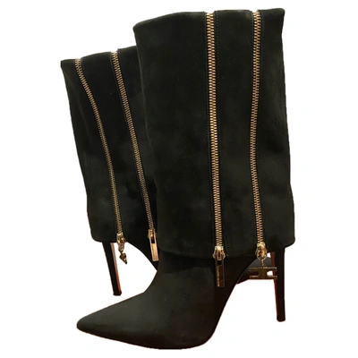 Pre-owned Elisabetta Franchi Boots In Black