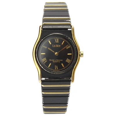 Pre-owned Baume Et Mercier Watch In Black