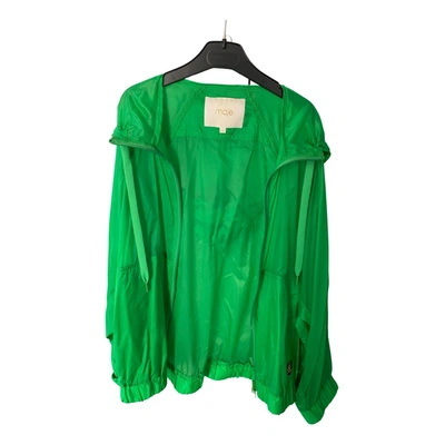 Pre-owned Maje Spring Summer 2019 Jacket In Green