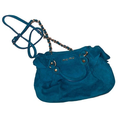 Pre-owned Miu Miu Crossbody Bag In Blue