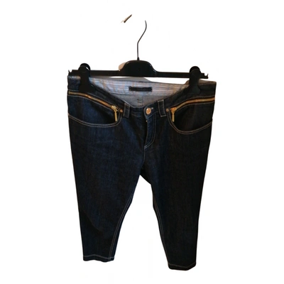 Pre-owned Les Copains Slim Jeans In Blue