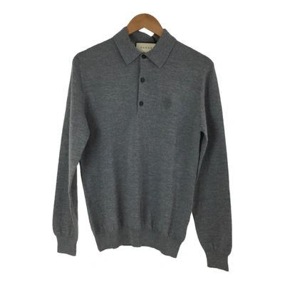 Pre-owned Gucci Wool Knitwear & Sweatshirt In Grey