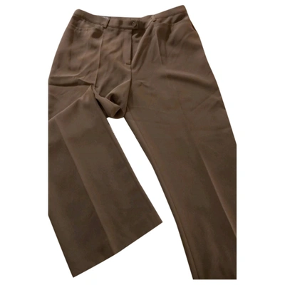 Pre-owned Basler Large Pants In Brown