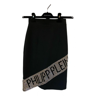 Pre-owned Philipp Plein Mini Skirt In Black