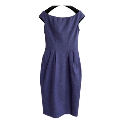 Pre-owned Ermanno Scervino Cashmere Mid-length Dress In Purple