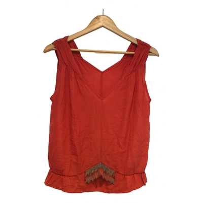 Pre-owned Sandro Spring Summer 2020 Blouse In Red
