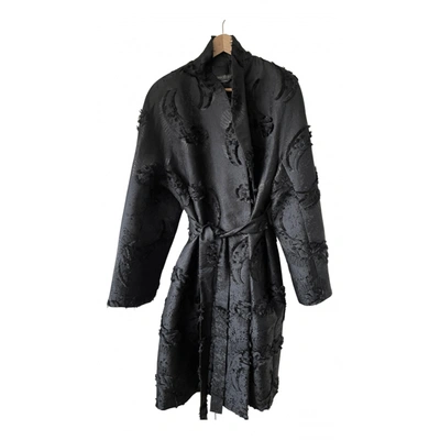 Pre-owned Marina Rinaldi Coat In Black