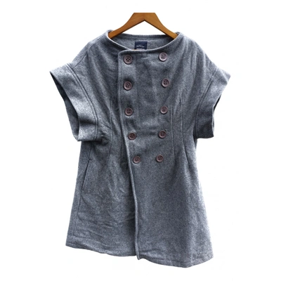 Pre-owned Limi Feu Wool Short Vest In Grey