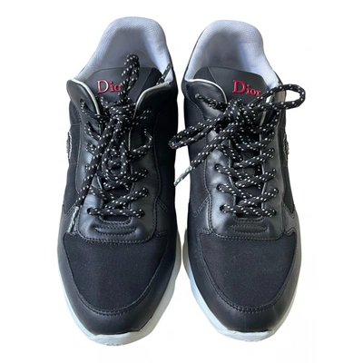 Pre-owned Dior Cloth Low Trainers In Black