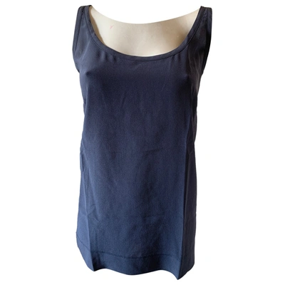 Pre-owned Les Copains Silk Vest In Grey