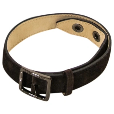 Pre-owned Longchamp Leather Bracelet In Brown