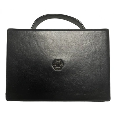 Pre-owned Philipp Plein Leather Handbag In Black