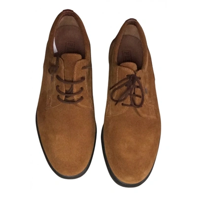 Pre-owned Fratelli Rossetti Lace Ups In Camel